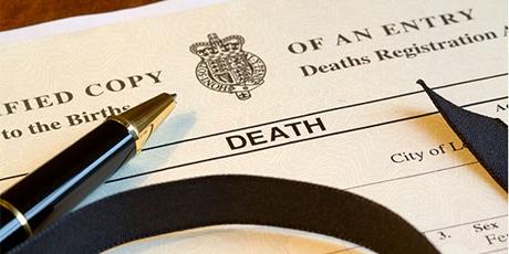 Presumption of Death Certificate Presumption of Death Certificate