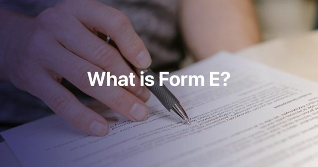 what-is-form-e