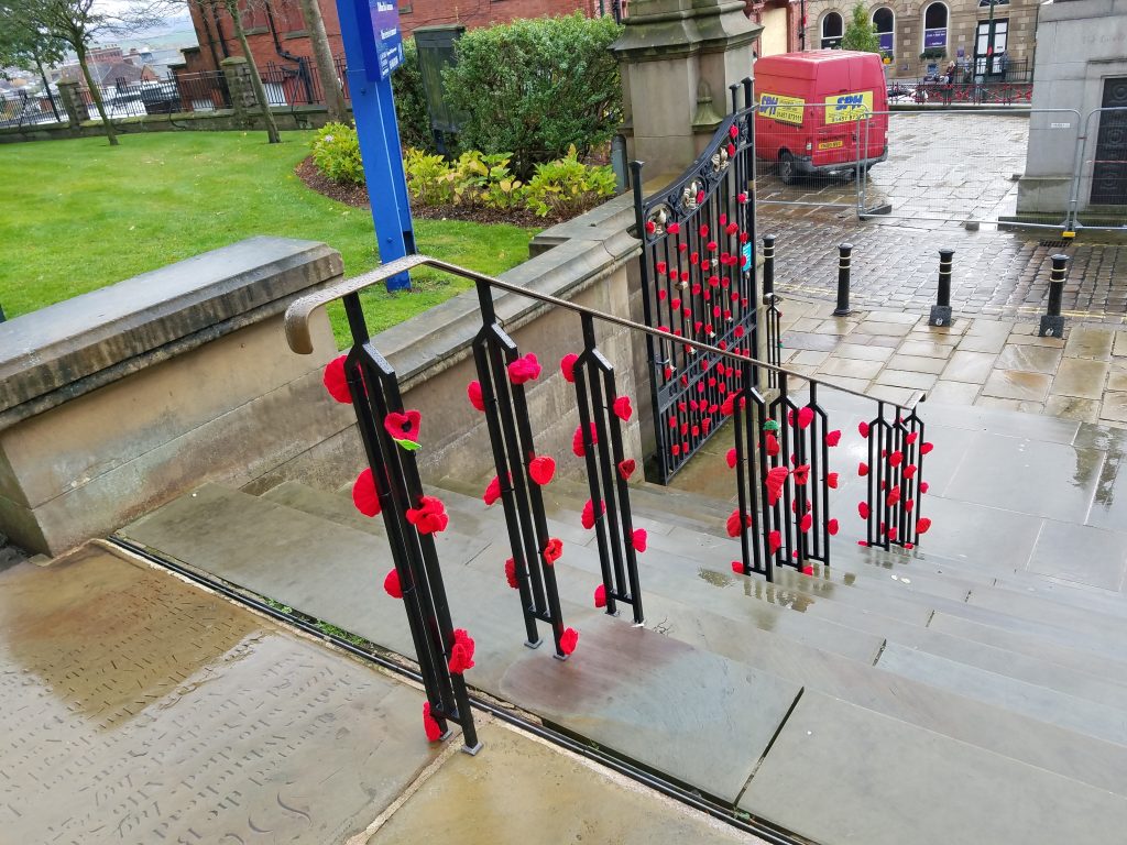 Poppies made by Louise from Wrigley Claydon Solicitors